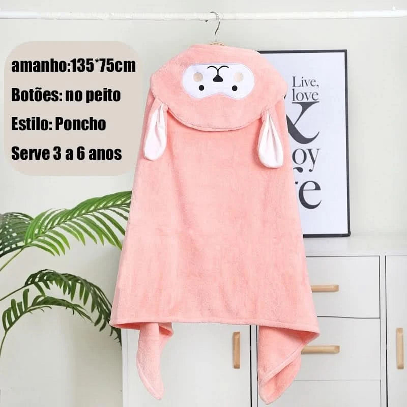 Kapuzen-Babyhandtuch für Neugeborene mit Ohren für Jungen und Mädchen 138*68cm --RISOVIT FTB0632