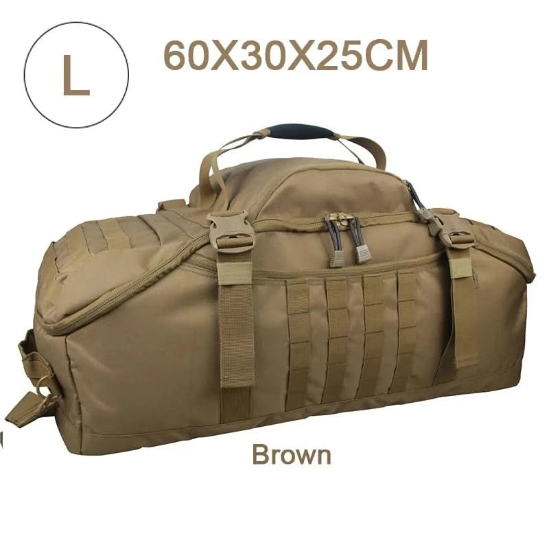 LQARMY 30L 45L 80L Sport-Reisetasche Molle Taktischer Rucksack Fitnessstudio-Sporttasche Große Seesäcke für Camping Jagd Angeln