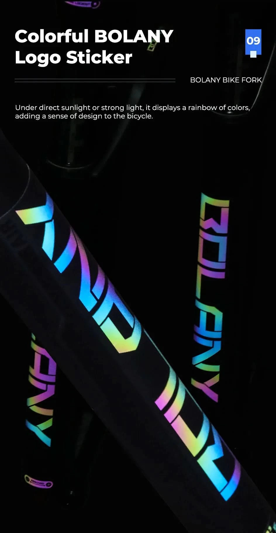 BOLANY 27.5/29inch Boost Bicycle Fork Thru Axle 100/110mm 34mm Tube Tapered Rebound Adjustment 120/140mm Travel Suspension Fork