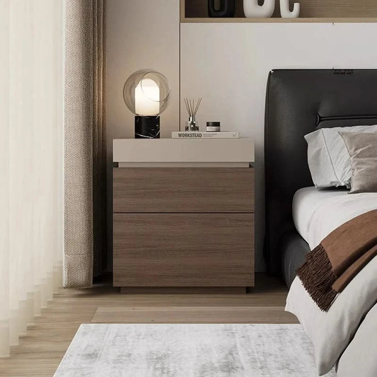 solid wood bedside cabinet multi-functional hidden compartment bedside hidden storage cabinet bedroom locker