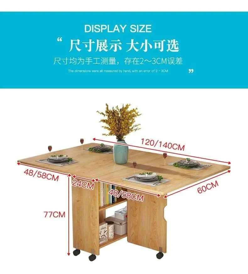 Quality Senior Dining Tables Modern Minimalist Foldable Rectangle Kitchen Table Sets Style Dining Room Furniture Esstisch