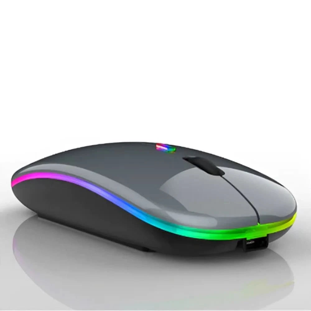 Kabellose Maus mit wiederaufladbarem Akku, 2,4 GHz, RGB-LED, Home Office