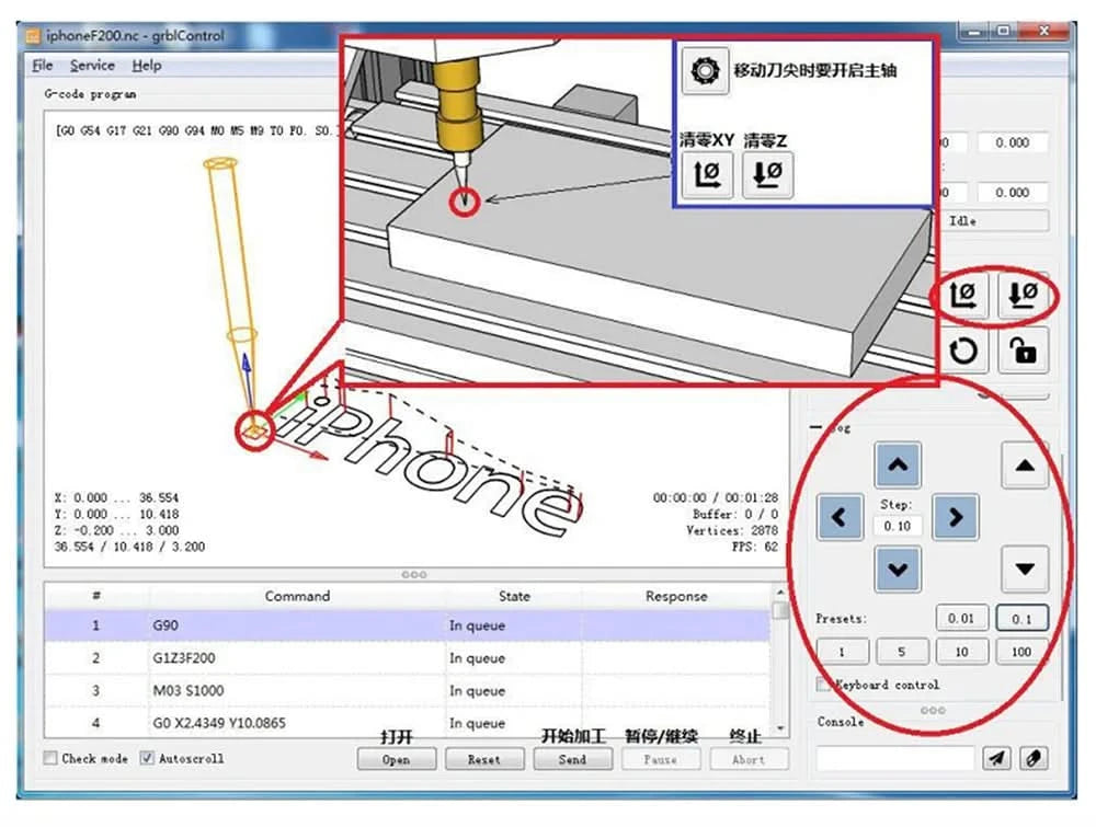 【EU US BZ】DIY Mini 1610 Pro 3 Axis CNC Laser Router Milling Woodworking Machine + Offline controller