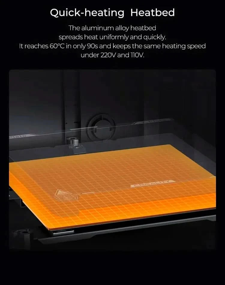 Creality K1/K1MAX/K1C 3D-Drucker mit max. 32MM³/S Durchfluss Hotend, 600MM/S Druckgeschwindigkeit und Dual-Gear Direct Drive Extruder