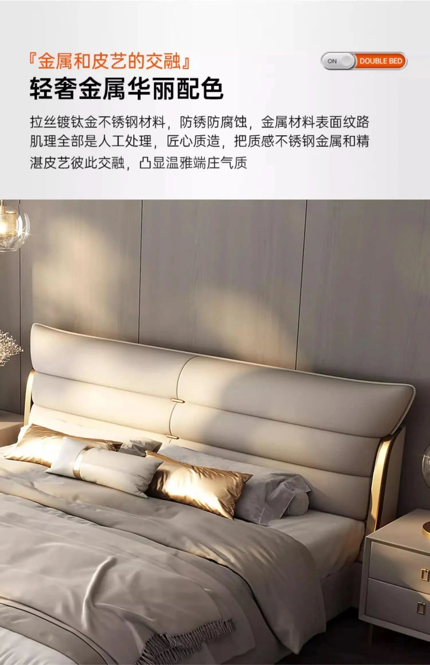 Modern Aesthetic Bed Multifonction Organiser King Size Double Bed Storage Space Marco De Cama Queen Moderno Luxury Furniture
