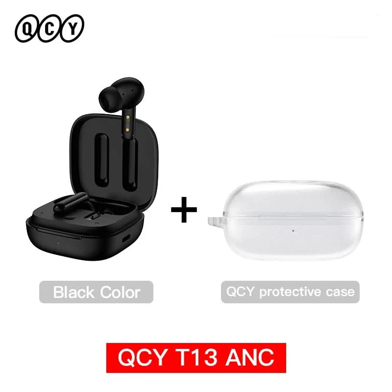 QCY T13 ANC Wireless Earbuds Bluetooth 5.3 TWS ANC Geräuschunterdrückung Kopfhörer 4 Mikrofone ENC Headset In-Ear Freisprech-Ohrhörer