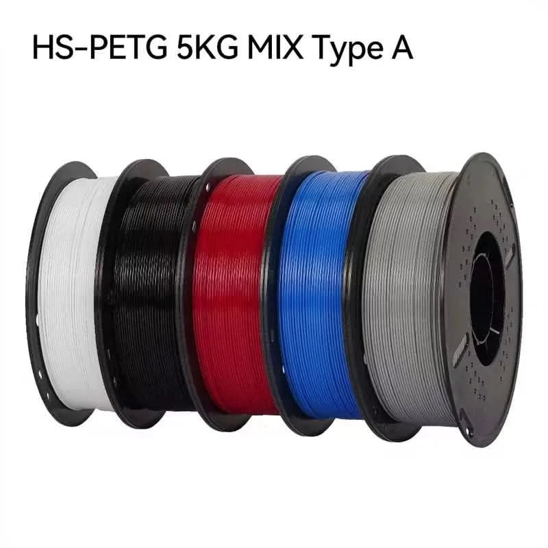 KINGROON Newest PETG HS-PETG 3D Printer Filament 1.75mm High Speed 3D Printinng Material Hyper PETG 5KG 10KG Mix Color ﻿