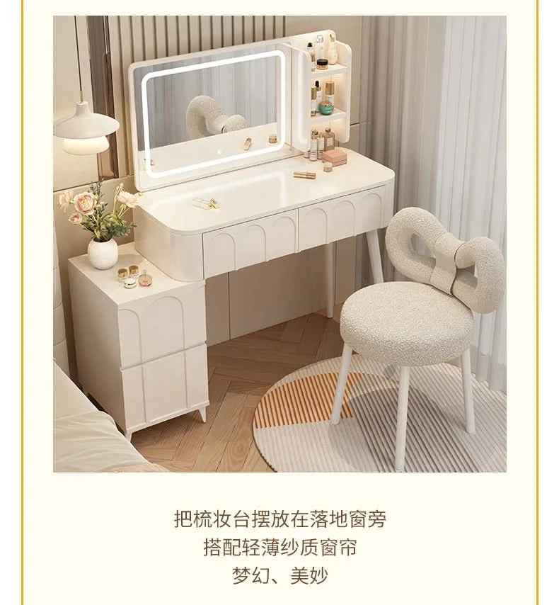 White Home Dressing Table Wood Cute Comfortable Luxury Dressing Table Minimalist Modern Muebles De Dormitorio Room Furnitures