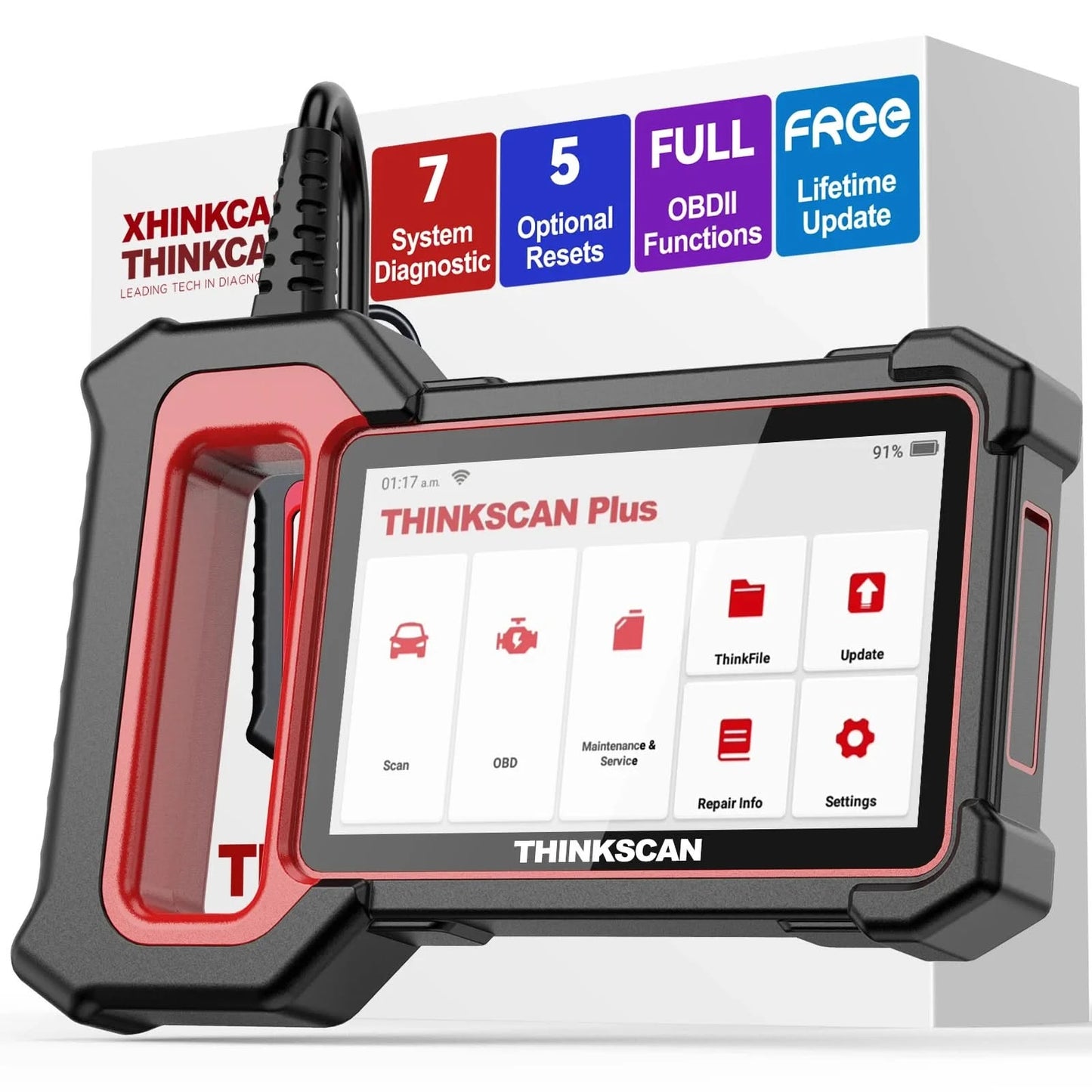 THINKSCAN PLUS S7 S6 S4 THINKCAR OBD2 Scanner Auto ABS, SRS, ECM, TCM, BCM, AC System Auto EOBDⅡ Diagnose-Scan-Tool Auto Codeleser