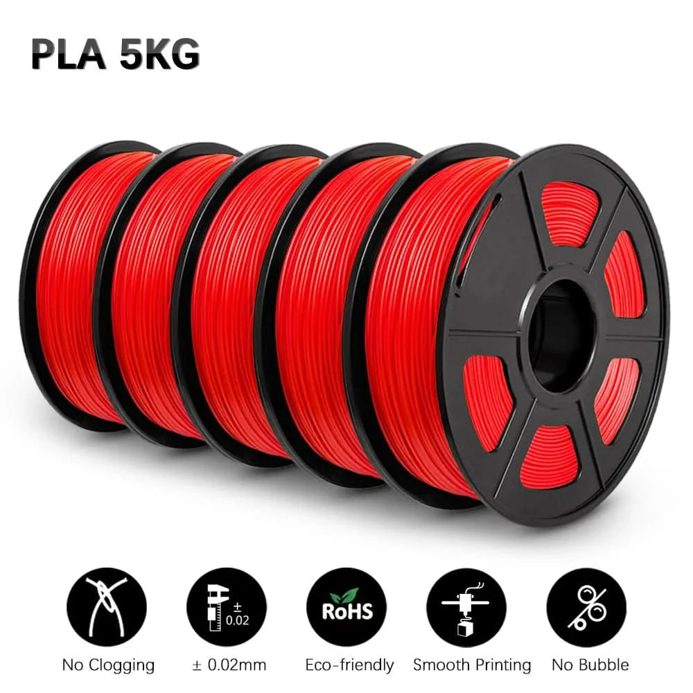 SUNLU 5KG 3D Filament High Speed PLA/PLA META/APLA/PLA MATTE 1.75mm 5Roll 1KG 3D Printer Filament for 3D Printer
