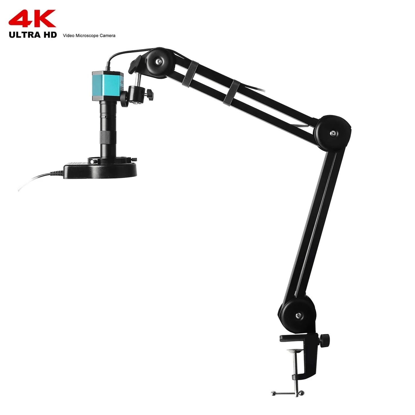 Full HD 4K Electron Microscope For Soldering IMX415 48MP HDMI USB Digital Camera 150X Lens Reinforced Bracket Reduces Vibration