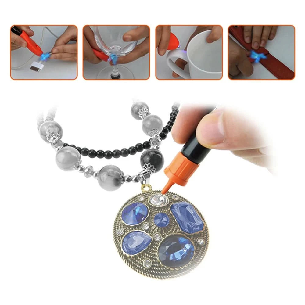 UV-Kleber Super Bonding Schweißkleber-Set UV-härtender Kleber 5 Sekunden Fix Klebstoff Dichtmittel Klebe- & Schweißkleber-Set