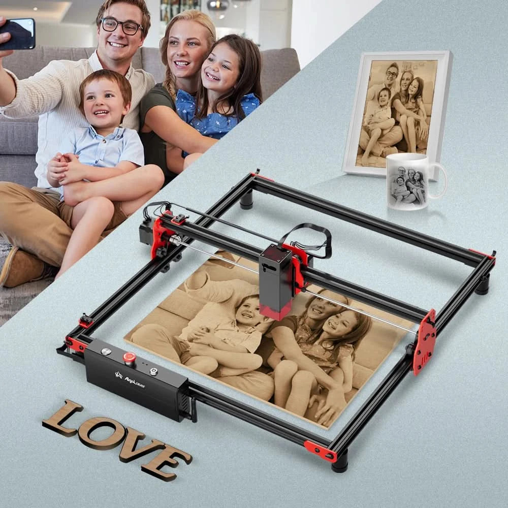 AlgoLaser DIY KIT Leistungsstarker Holzlaser-Gravur-Cutter WLAN Offline-Steuerung CNC Metall Glas Logo Druck Graviermaschine Ortur
