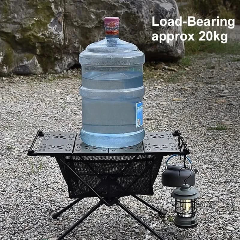 WESTTUNE Klappbarer Campingtisch Aluminium Leichter tragbarer Tisch mit Netz-Aufbewahrungstasche für Outdoor, Garten, Picknick, Grillen, Wandern