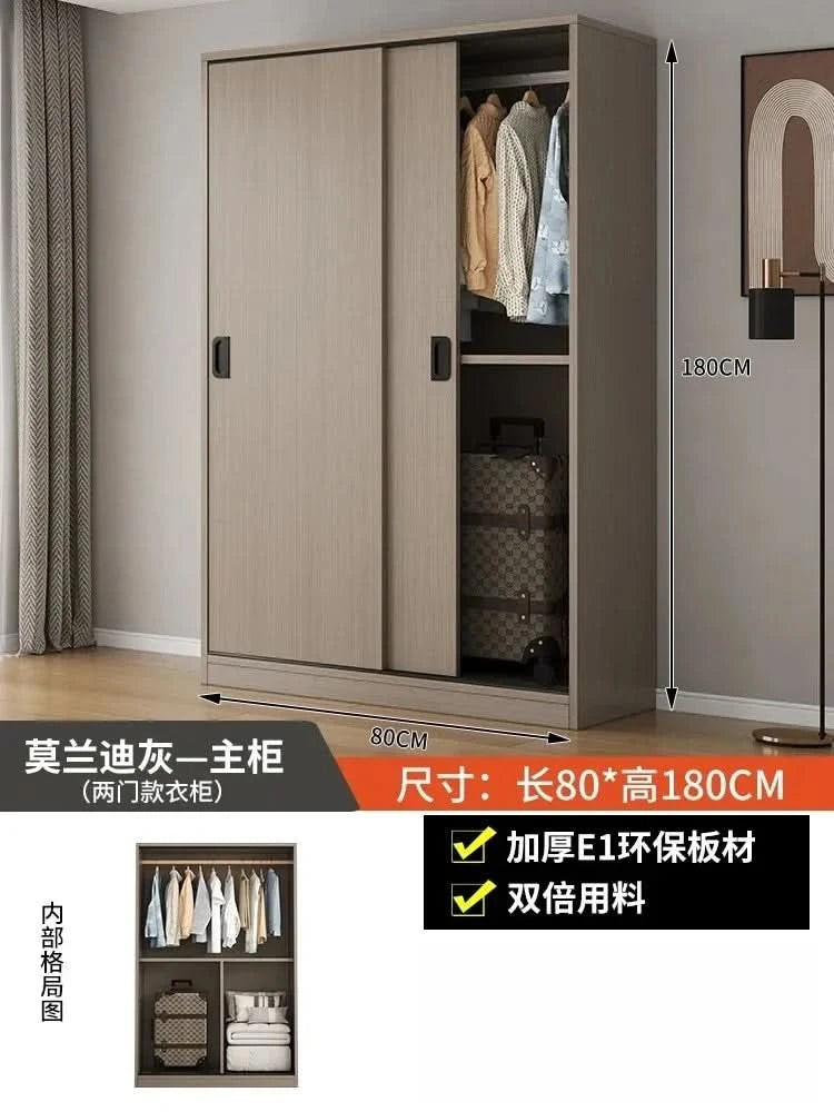 ZEco White Design Kleiderschränke Organizer Schiebetür Schlafzimmer Schrank Kleiderschränke Aufbewahrungsregal Armoires De Chambre MöbelZ