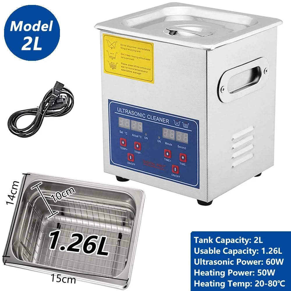 2/3/6/10L/30L Digitaler Ultraschallreiniger mit Heizfunktion 220V 40KHZ Edelstahl Ultraschallreinigungsgerät Haushaltsgerät