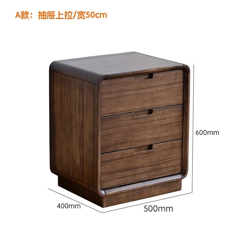 European Retro Nightstands Organizer Drawer Trendy Bedroom Hidden Storage Nightstands Bedsides Classic Mesa De Noche Furniture