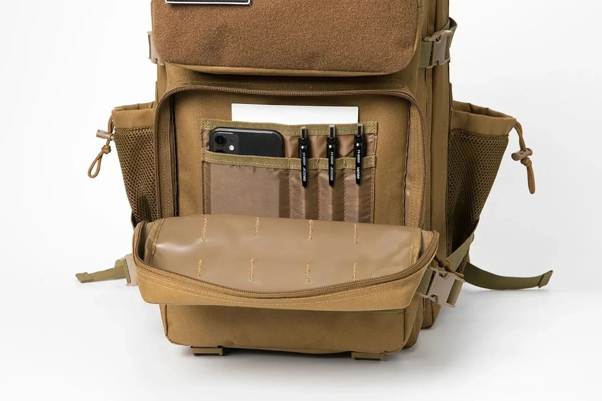 45L Taktischer Rucksack für Herren Outdoor Camping Ausrüstung Wanderrucksack Überlebensrucksack Reisetasche Schulranzen