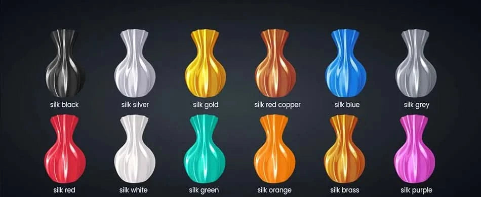 JAYO PLA Filament 1,75MM 10 Rollen/Set PLA 3D-Druckerfilament Multicolor für FDM 3D-Drucker Sauber gewickelte 3D-Druckmaterialien