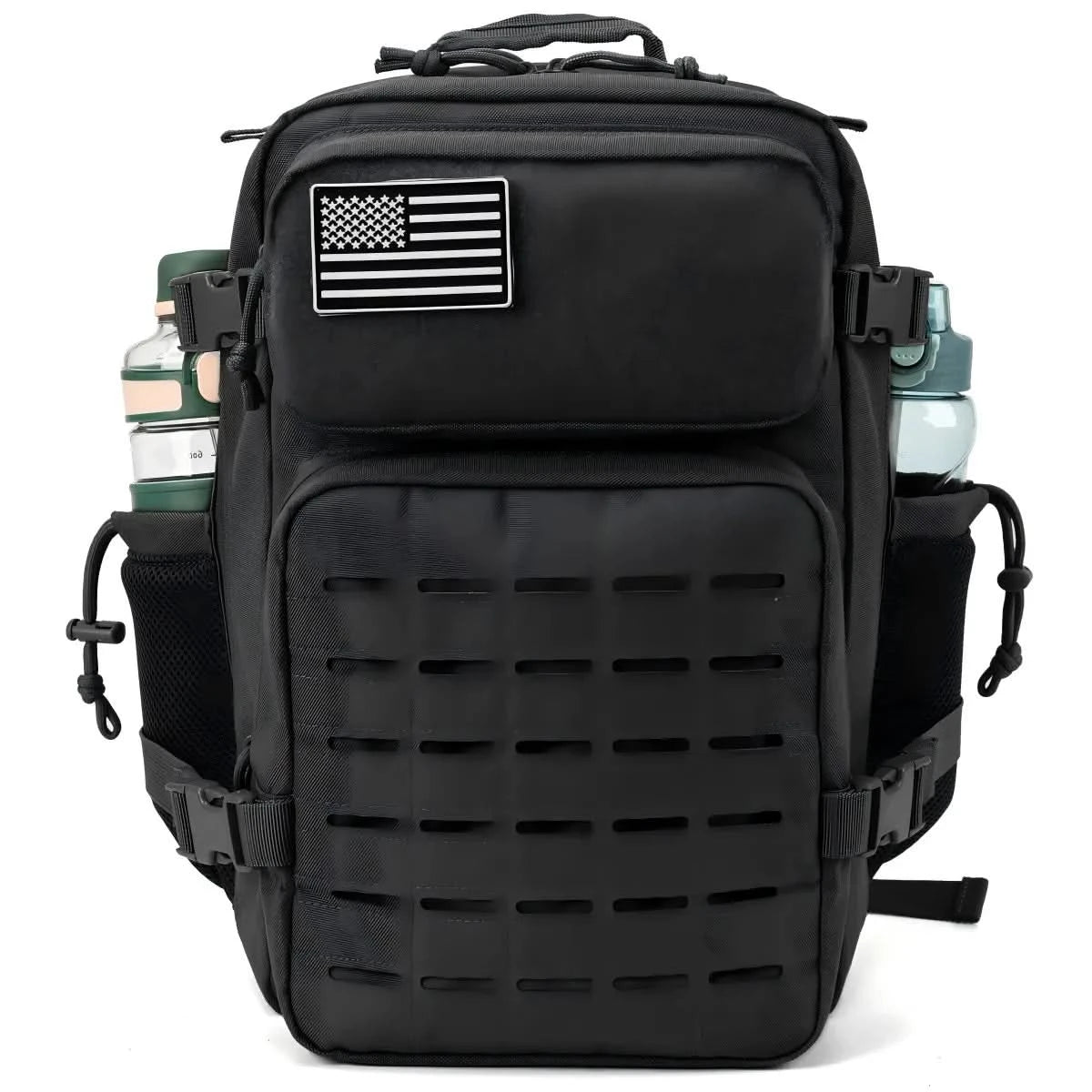 25L Taktischer Rucksack Outdoor Tasche Fitness Rucksack MOLLE Rucksack Damen/Herren Wander-Survival-Rucksack Herren Doppel-Getränkehalter