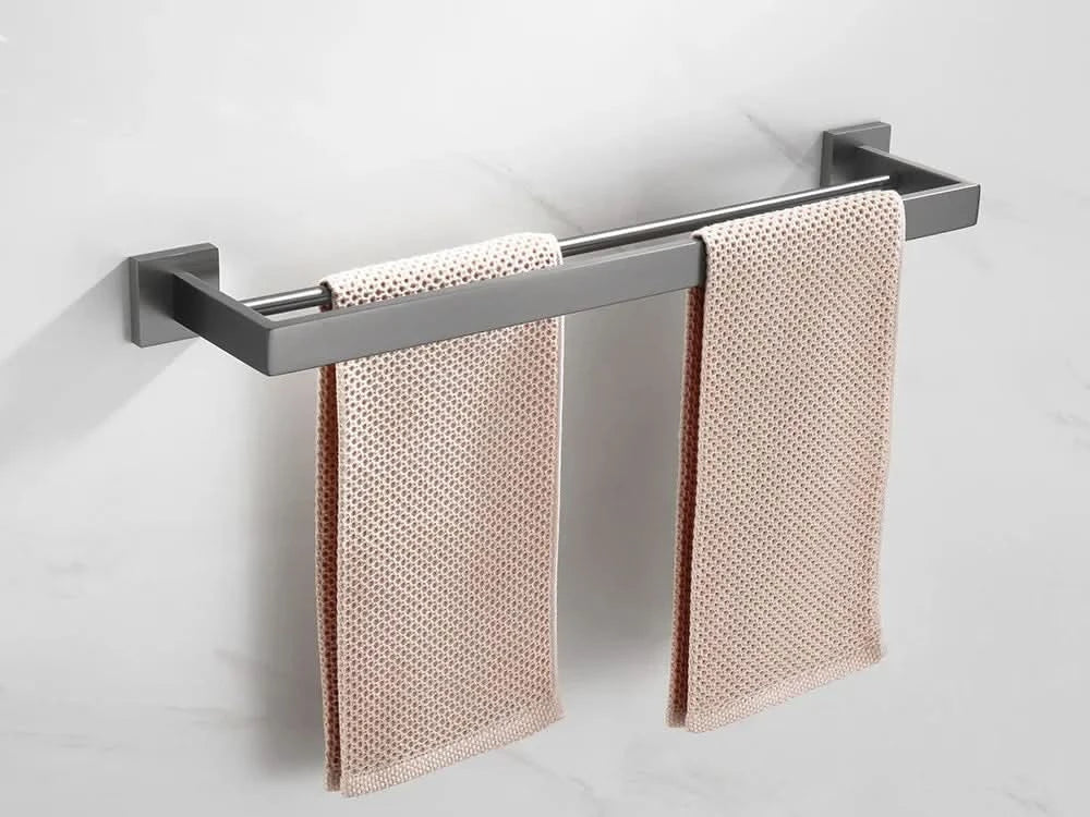 Gunmetal Stainless Steel Bathroom Accessorie Hardware Towel Rack,Toilet Paper Holder, Robe Hook, Towel Bar