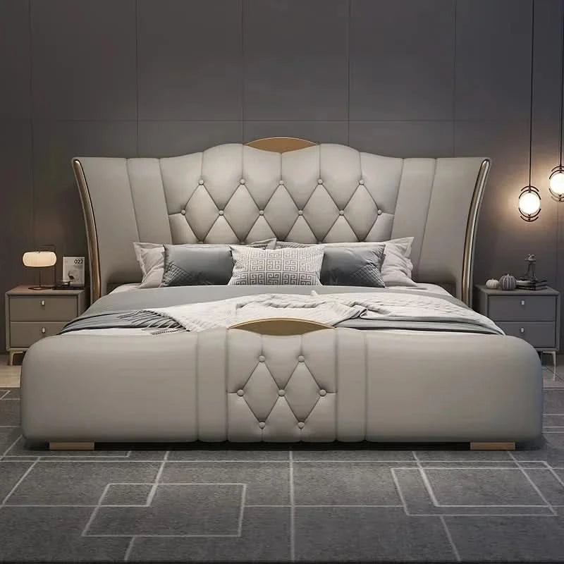 Bedgeraamte & Frames Bedframes Queen Size With Mattress Bed 180x200cm King Size Single Bed Base Modern Bedroom Set Furniture