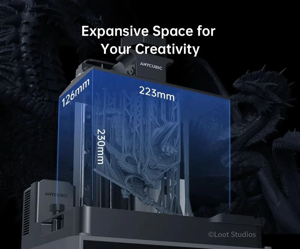 ANYCUBIC Photon Mono M7 Pro 14K Geschwindigkeit bis zu 170 mm/h Mono MSLA 3D-Drucker 10,1'' LCD-Harz 3D-Drucker Größe 223*126*230mm