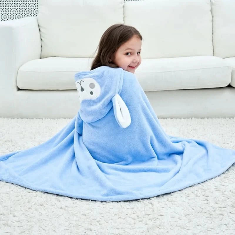 Kapuzen-Babyhandtuch für Neugeborene mit Ohren für Jungen und Mädchen 138*68cm --RISOVIT FTB0632
