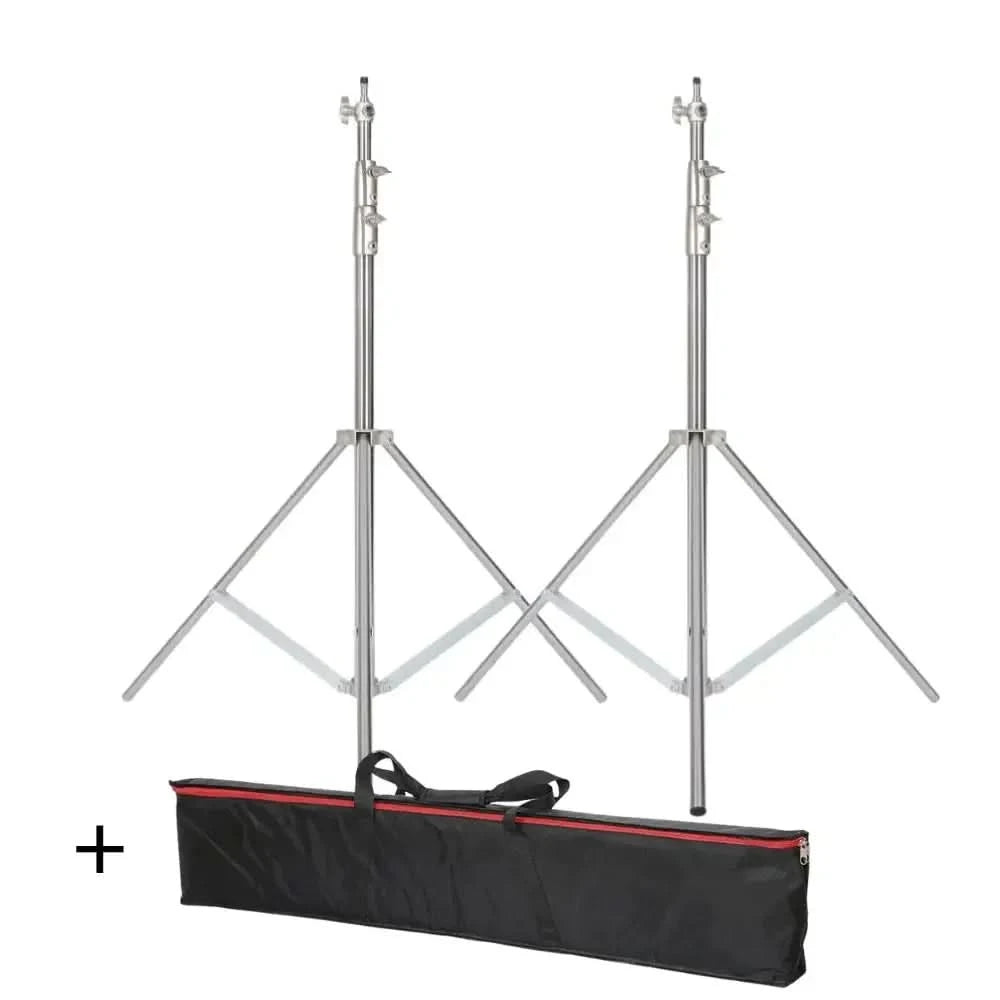 SH 280cm Edelstahl-Lampenstativ Fotostativ für Foto-Video-Beleuchtung Federgedämpftes Hochleistungs-Stativ