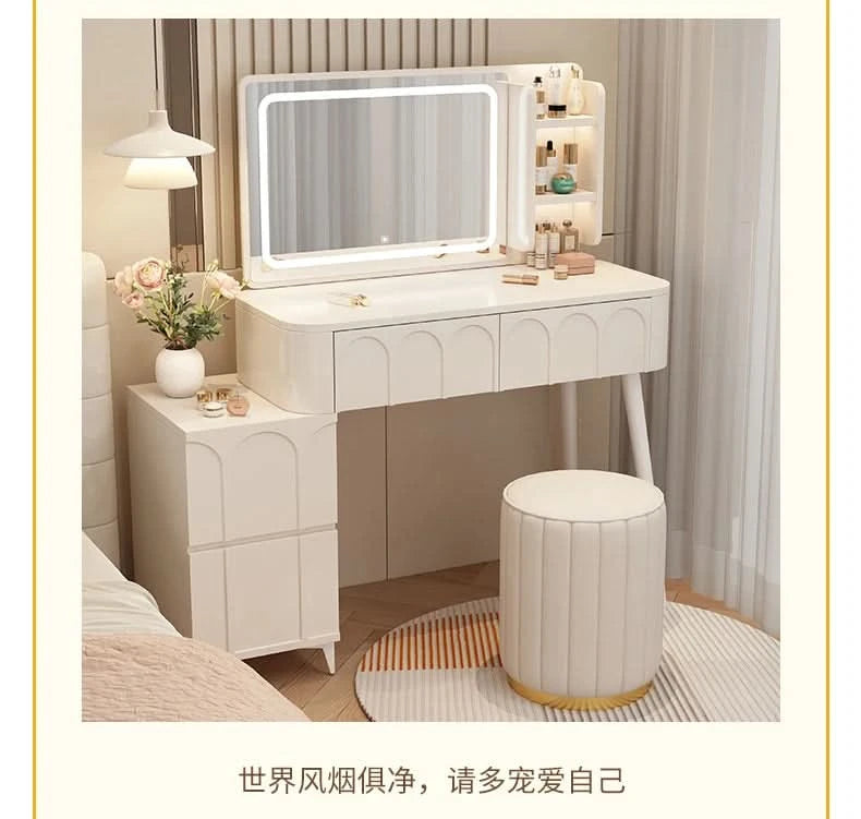 White Home Dressing Table Wood Cute Comfortable Luxury Dressing Table Minimalist Modern Muebles De Dormitorio Room Furnitures