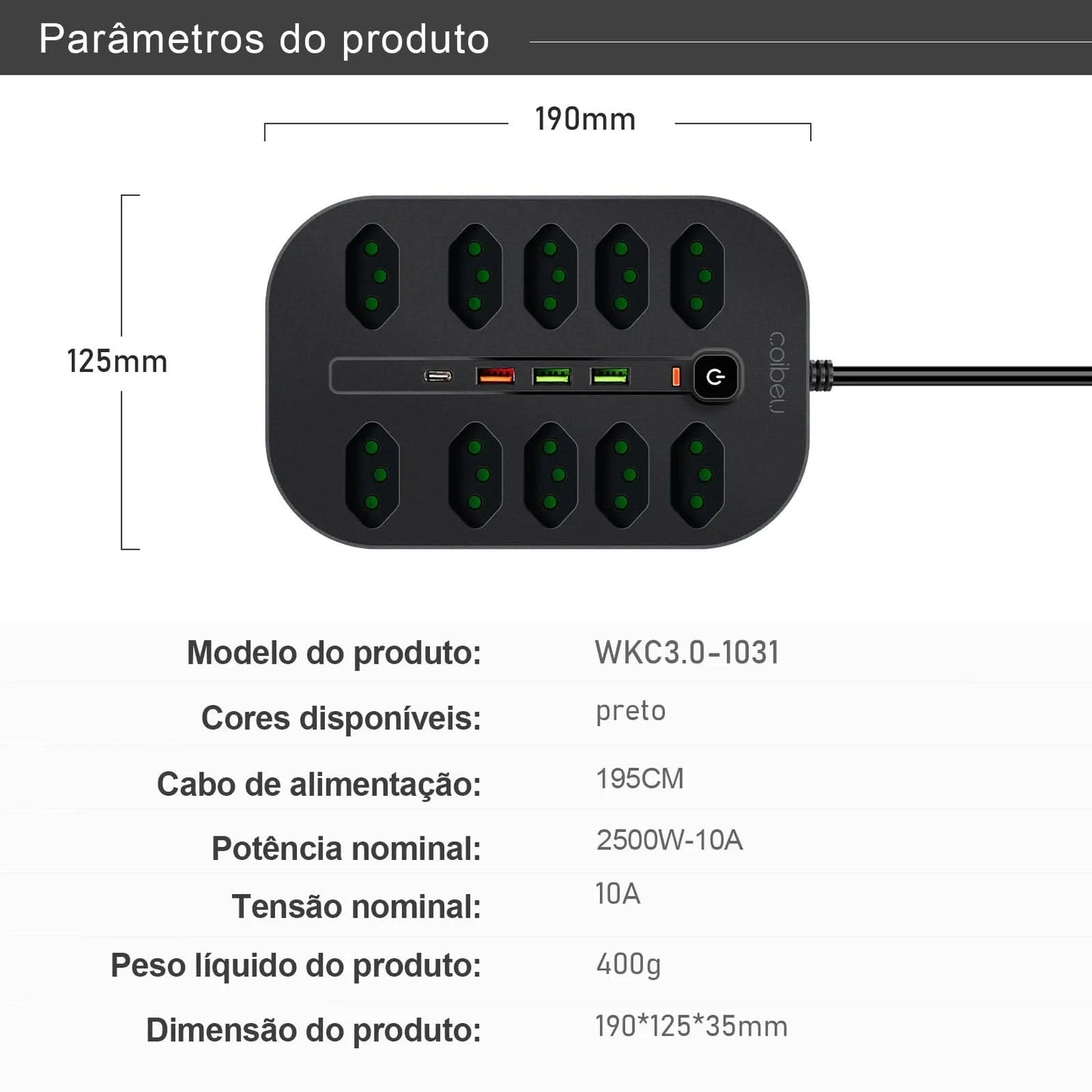Extension socket, electrical extension, USB socket, power outlet line filter, socket extension, 10A,110-220V