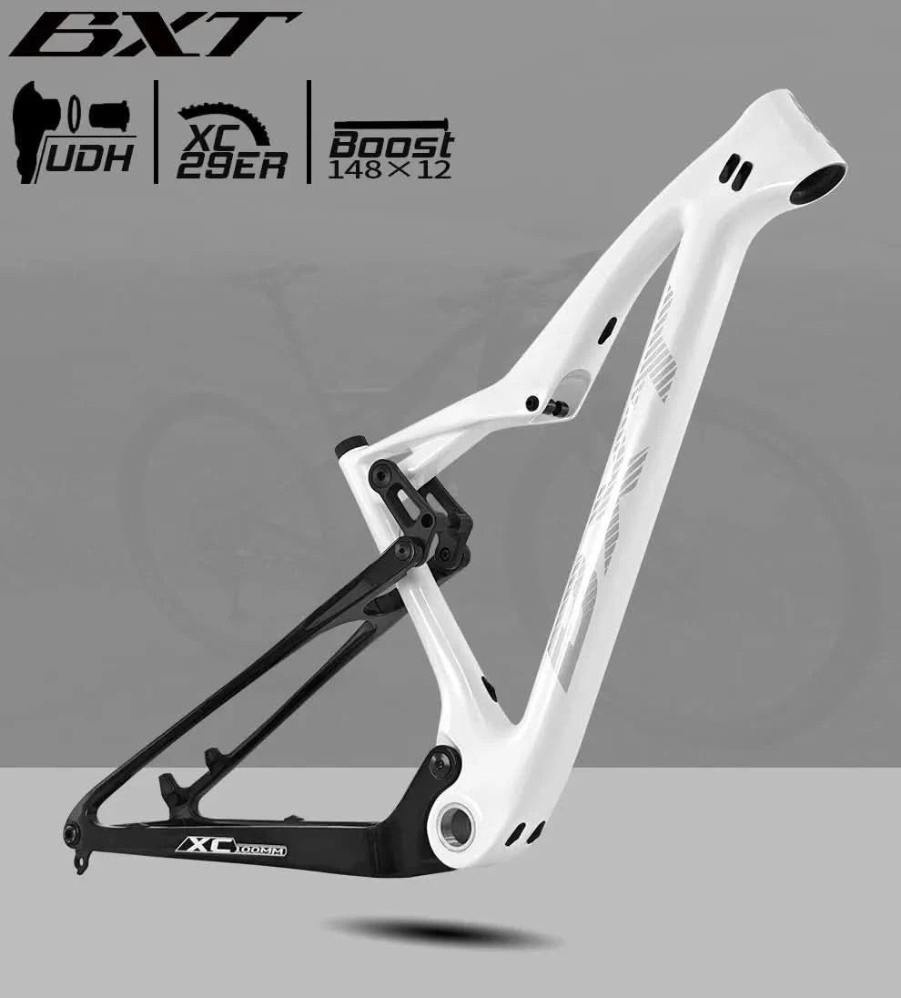BXT NEW vollgefedert Boost 29er Rahmen XC Mountainbike Steckachsenrahmen UDH-Schaltauge