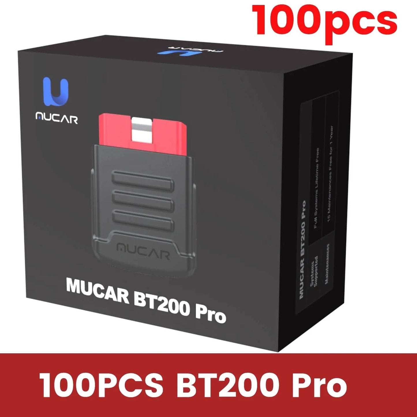 10pcs-100pcs MUCAR BT200/BT200 Pro OBD2 Diagnostic Tool Full System Diagnosis for all cars lifetime free, 15 reset service