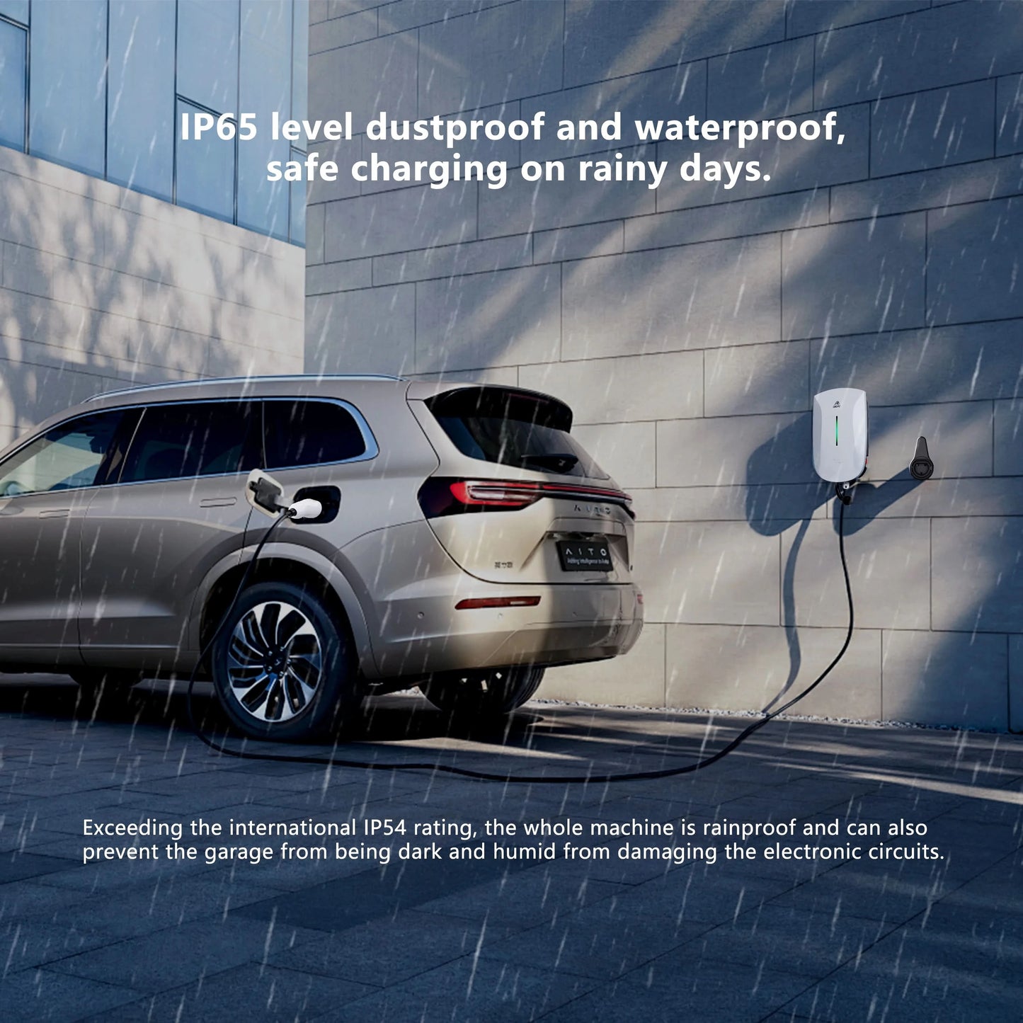 Wallbox EV Ladegerät 32A 7KW 16A 11KW 22KW 3-Phasen Elektrofahrzeug-Ladestation Typ2 IEC62196-2 Steckdose 5m Kabel Plug and Play