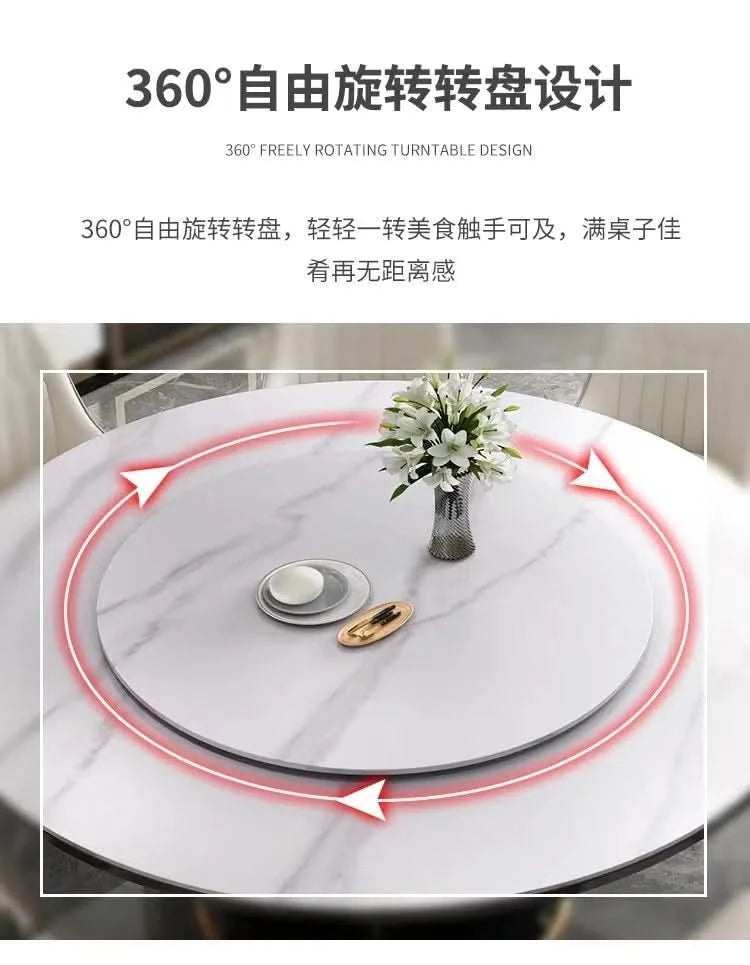Round 6 People Dining Table Kitchen Living Room Dressing Dinning Table Set Coffee Hospitality Mesa Comedor Kitchen Furniture