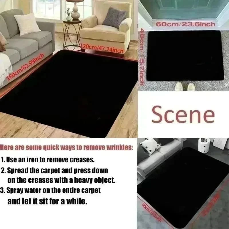 Modern Living Room Floor Mat Simple Lines and Printed Soft Bedrooms Suitable for Living Rooms Terraces Offices Kitchen Floors