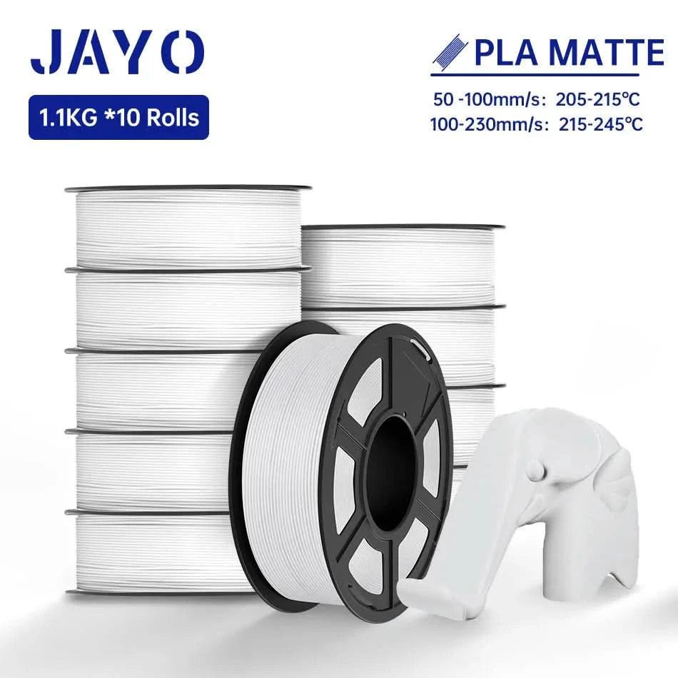 JAYO PLA / ABS / PETG / Silk / ASA / TPU / PLA+ Filament 10 Rollen 3D-Drucker-Filament 1.75MM 0.65/1/1.1KG sauber gewickeltes 3D-Filament