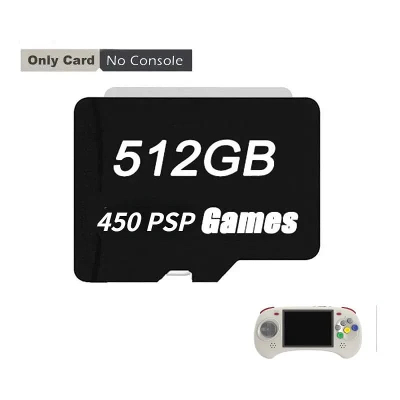 Für ANBERNIC ARC-D ARC-S TF-Karte für 512G 256G 128G 64G Retro-Handheld-Spiel PS2 PSP 512G 80000 Spiele TF-Karte vorinstallierte Spiele