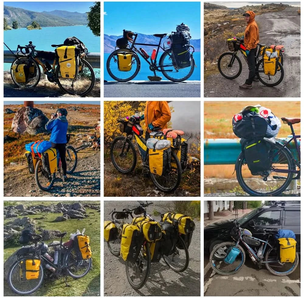 Rhinowalk Wasserdichte Fahrradtasche 20L/27L Reise Radtasche Korb Fahrrad Gepäckträger Hinten Sattel Tasche Fahrradtaschen & Packtaschen