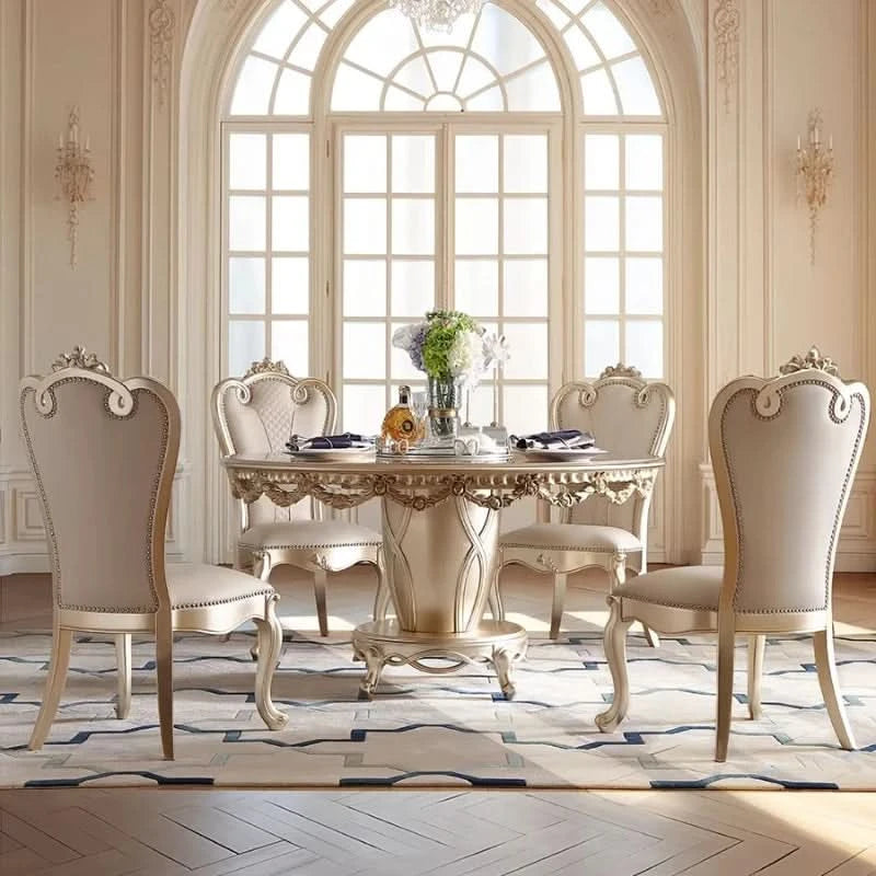 Kitchen Mobile Dining Table  Non Slip Modern Dining Table Set Living Room Esstisch House Accessories Luxury Unique Round Design