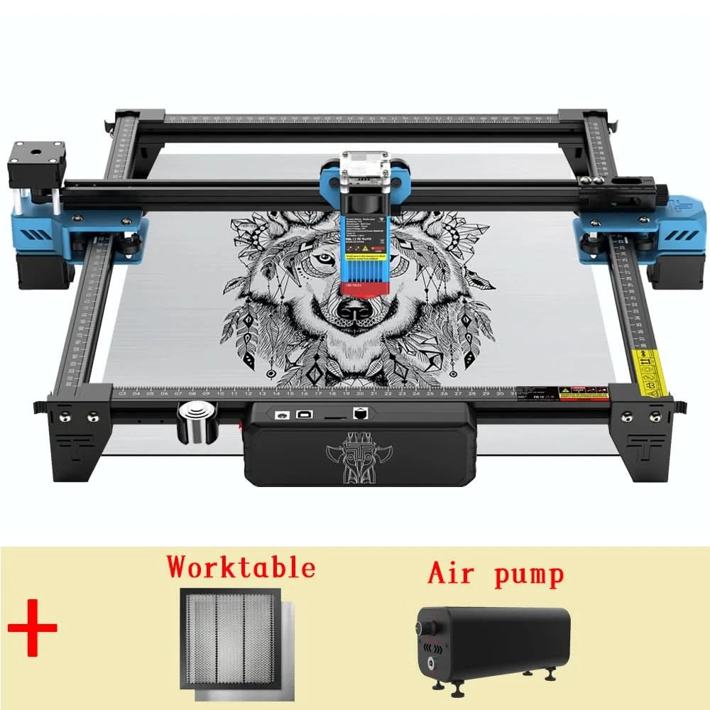 Twotrees 40W/80W Woodworking CNC Laser Engraver TTS PRO Wifi APP Control Metal Glass Ceramic Engraving Wood MDF Acrylic Cutting