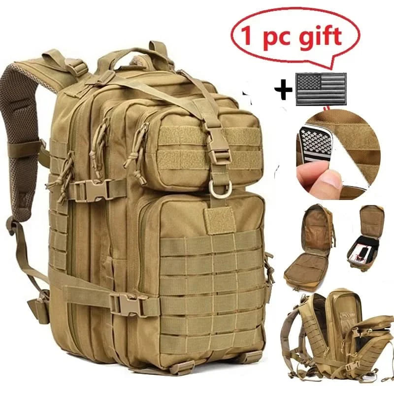 30L/50L 1000D Nylon Wasserdichter Rucksack Outdoor-Rucksäcke Taktischer Sport Camping Wandern Trekking Angeln Jagdtasche