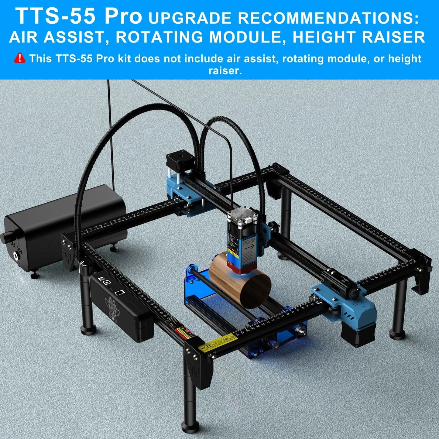 Twotrees 40W/80W Woodworking CNC Laser Engraver TTS PRO Wifi APP Control Metal Glass Ceramic Engraving Wood MDF Acrylic Cutting