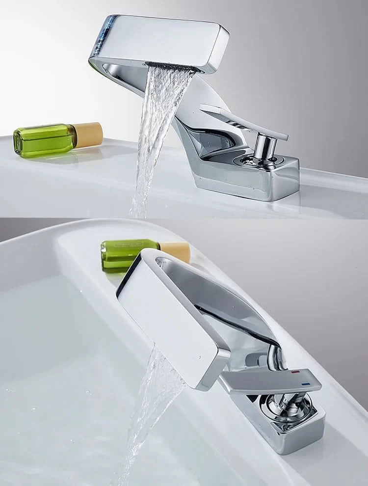 TOLM Brass Black Gold Basin Faucet Bathroom Sink Faucets Hot Cold Water Mixer Crane Deck Mounted Single Handle Hole Bath Kitchen