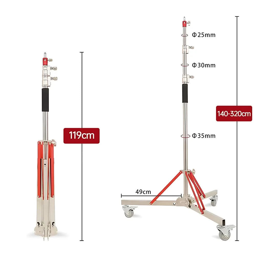 Cross Arm 2.49m Crane Lifting Frame Studio Photo Telescopic Boom Arm Top Light Stand With Sandbag for Speedlite