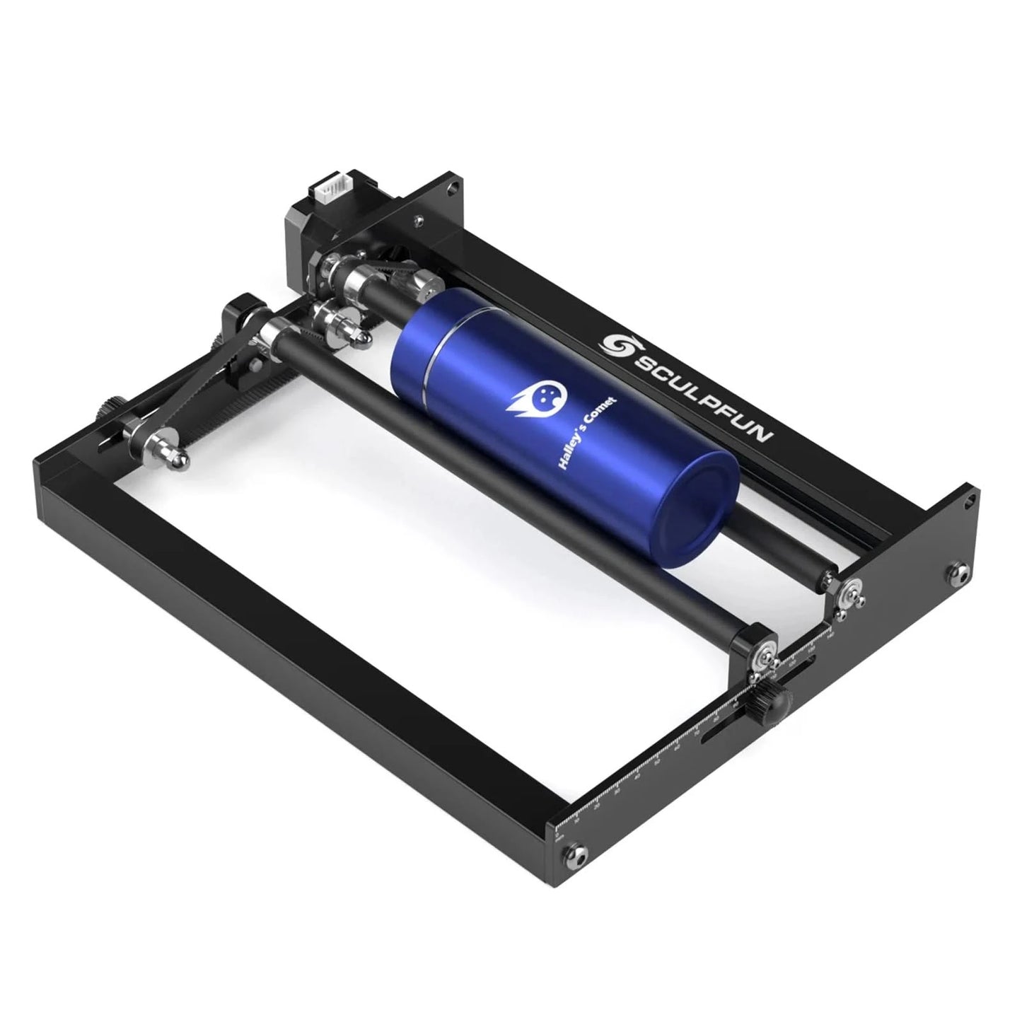 SCULPFUN S9/S10 Laser-Rotationsgraviermaschine Y-Achsen-Rotationswalze für 6-150 mm Gravur von zylindrischen Objekten, 360° drehbar