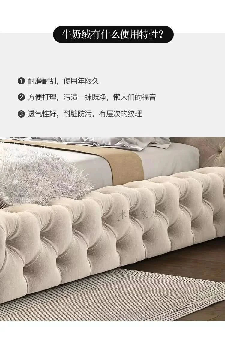Queen Size Bed Frame European Designer Italian Girls Bed Frame Storage Wooden Cheap Muebles Para Dormitorio Nordic Furniture