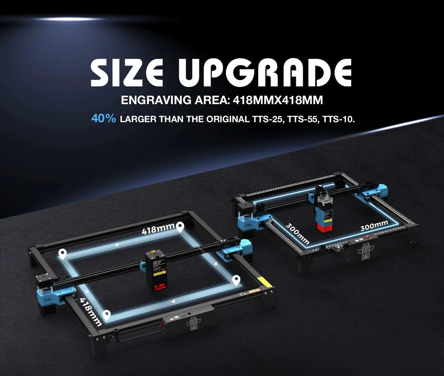 Twotrees TTS-20 Pro Metal Laser Engraving Machine WiFi Offline Control 20W Blue Light CNC Cutting Machine Laser Marking Machine