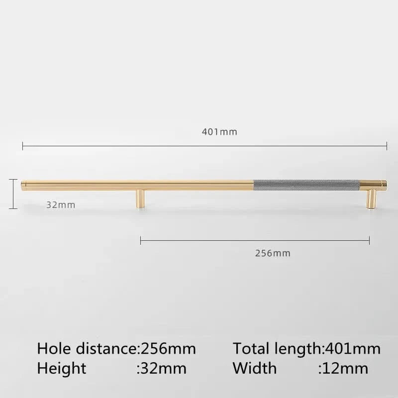 KK&FING Aluminium Knurled Handle Furniture Gold Cabinet Knobs Long Handles Kitchen Cupboard Drawer Knobs Dold Knobs And Pulls