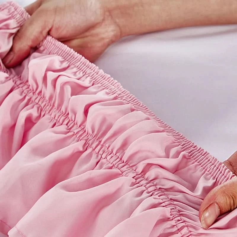 4-story Ruffle bed skirt surrounding elastic bedspread no surface family hotel double bed / full bed / king bed / king bed